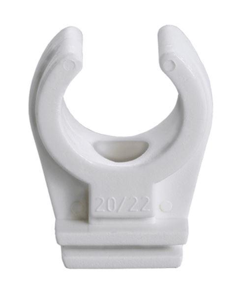 ABRAZADERA BLANCA CLIP SIMPLE M-6 32mm