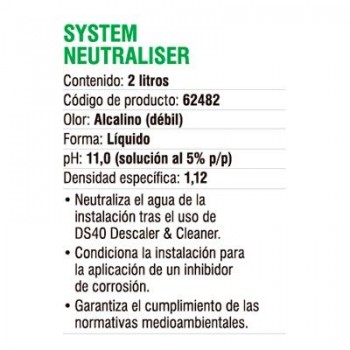 SYSTEM NEUTRALISER 2 L FERNOX 62482 limpiador