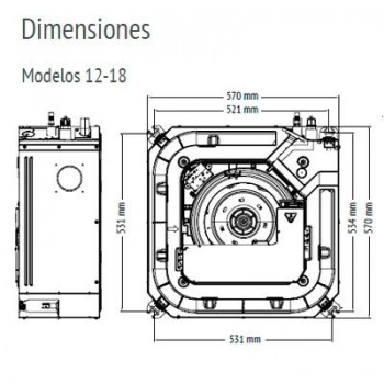GIADA C 12 CASSETTE  BOMBA CALOR SPLIT INVERTER DC (1x1)  FERROLI