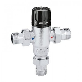 MEZCLADOR TERMOSTATICO ANTICAL CON VALVULAS RETENCION 521503 CALEFFI