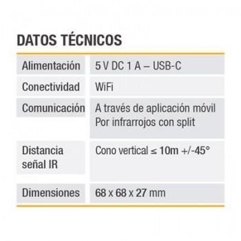 CONTROLADOR SMART PARA SPLITS SIR 600 SALUS