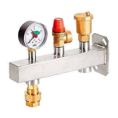KIT SOPORTE VASO EXPANSIÓN INOX 304 PARA CALEFACCION 3 bar.