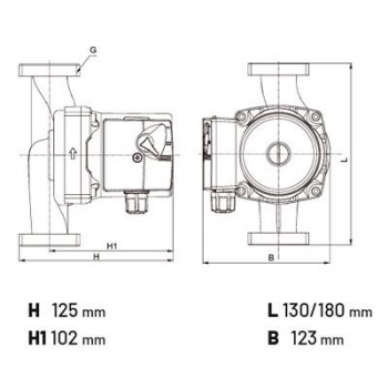 BOMBA CIRCULADORA  DUCA CALEFACCIÓN XR MOD 25/60/130 1-1/2- 6 mca