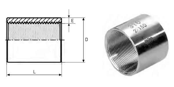 MANGUITO HH ACERO INOXIDABLE AISI 316