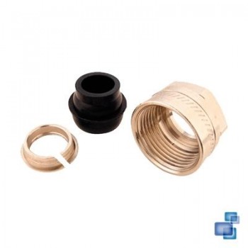 RACOR DE COMPRESION CON TETINA PLASTICA  G 3/4 COBRE 15
