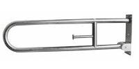 BARRA  APOYO ABATIBLE INOX SATINADO 800 MM. DIAMETRO TUBO 32 MM